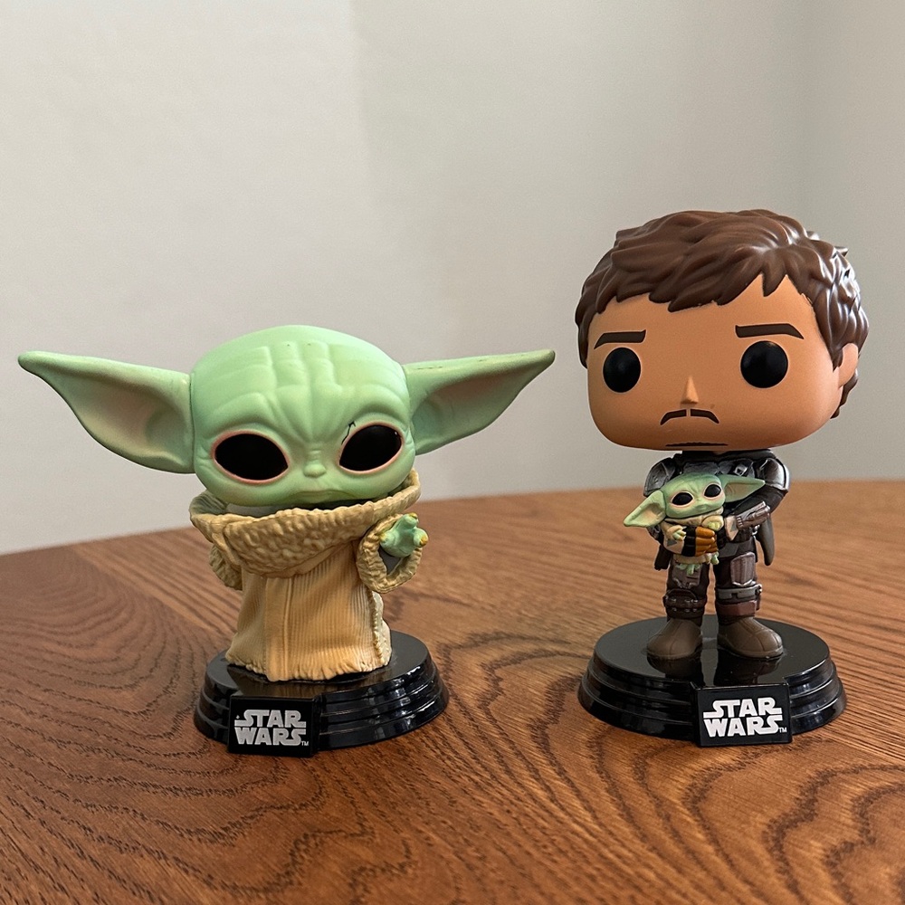 Funko Bobble Heads Groggu & Mandalorian